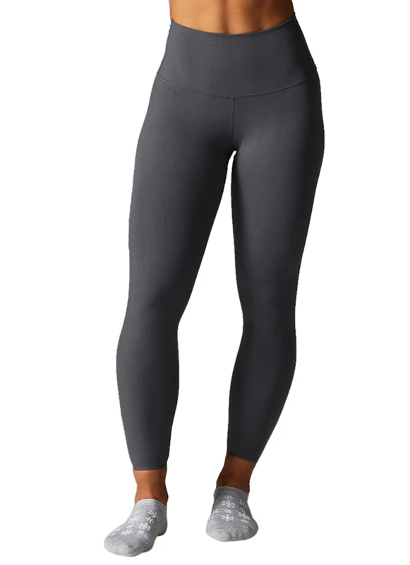 Tavi High Waisted 7/8 Yoga Leggings Glacial Herringbone / XL