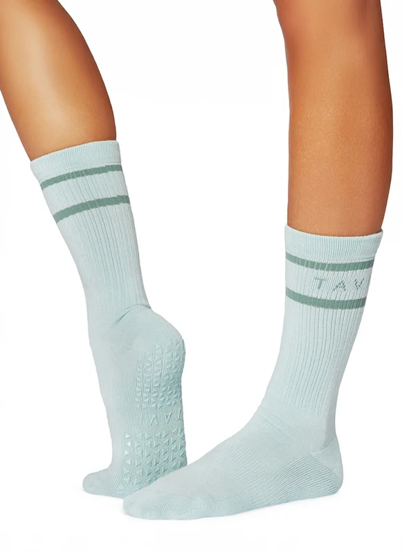 Tavi Kai Grip Crew Socks Seafoam / S