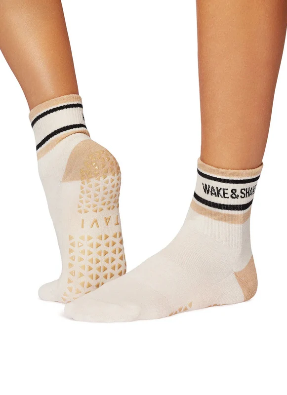 Tavi Aria Yoga Grip Socks Wake / M