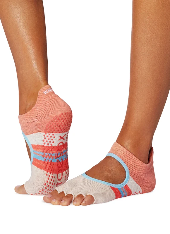 Toesox Bellarina Grip Half Toe Socks East Coast / S