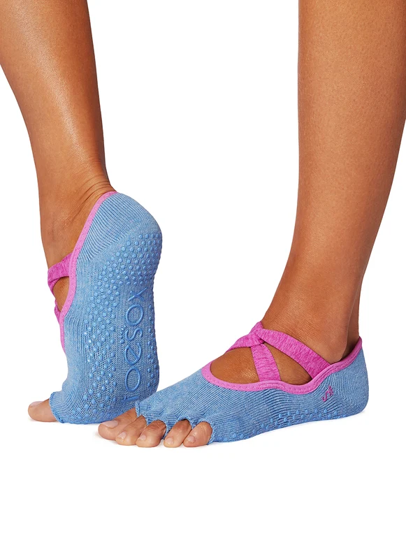 Toesox Ivy Half Toe Grip Socks Energy / S