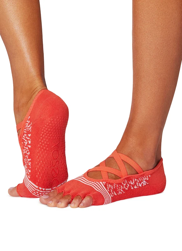 Toesox Half-Toe Bellarina Tec Grip Socks Strength / S