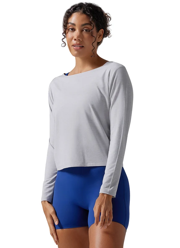 Tavi Brushed Tec Knit Long Sleeve Ash / M