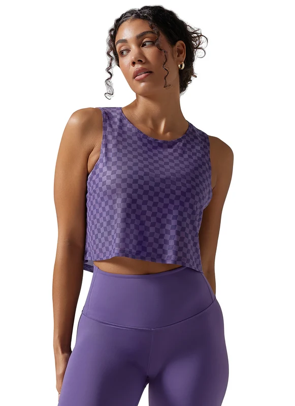 Tavi Flatter Flow Hi Lo Tank Grape Abstract / XS
