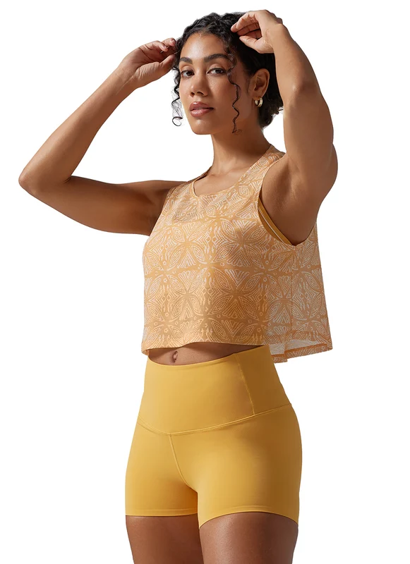 Tavi Flatter Flow Hi Lo Tank Apricot Batik / L