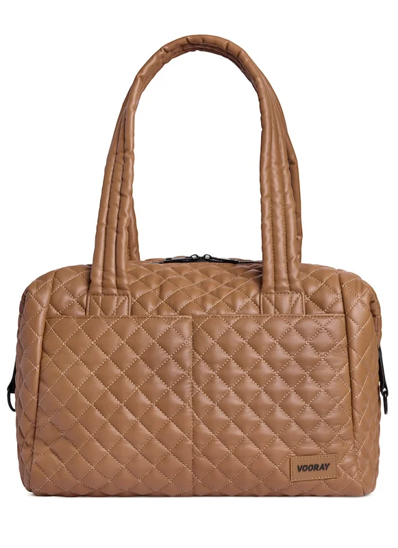 Vooray Alana Duffel Quilted Tan