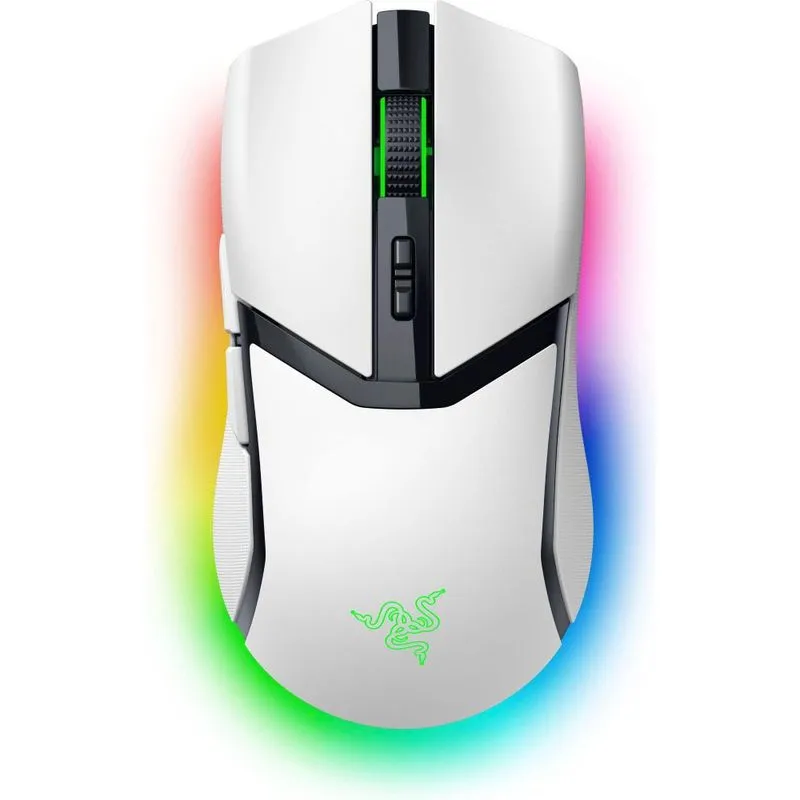 Razer - Mouse para jogos sem fio Cobra Pro com iluminação Chroma RGB e 10 controles personalizáveis - Branco-RZ01-04660200-R3U1