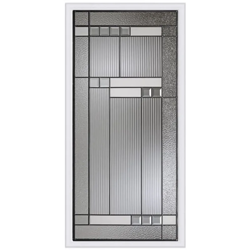 Trimlite Harlow Decorative Doorlite in Full Lite 23 x 49-in with Patina Caming