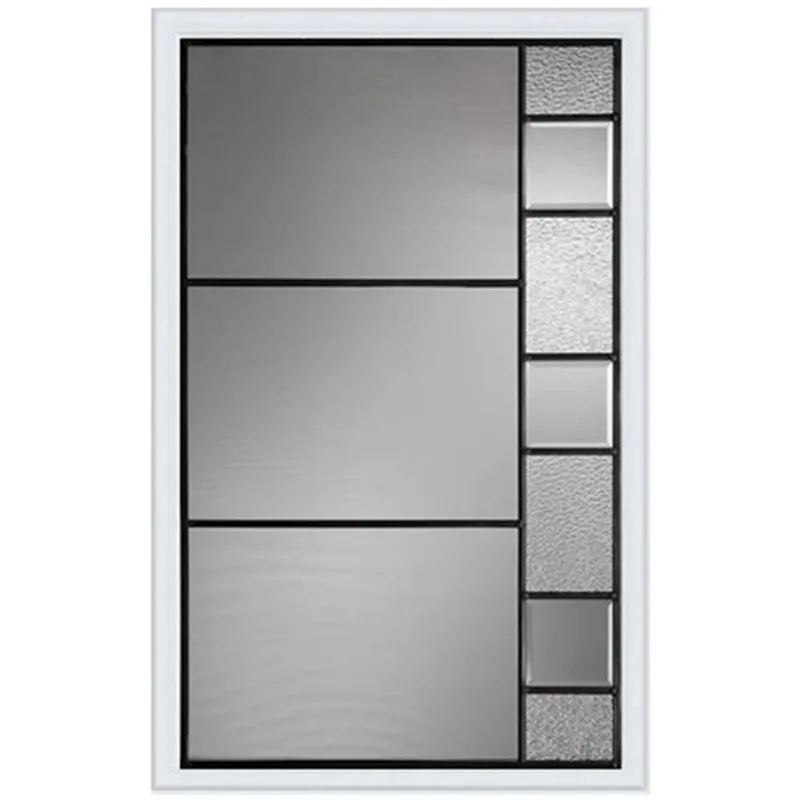 Trimlite Modena Decorative Doorlite in Full Lite 23 x 37-in with Patina Caming