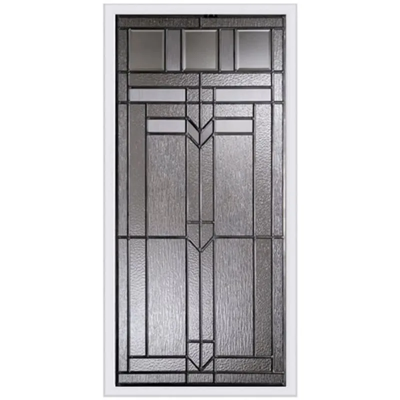Trimlite 2248 Royston Patina LowE 24 W x 50-in H Decorative 3/4 Lite Front Door Glass Insert