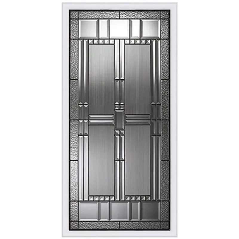 Trimlite Artisan Decorative Doorlite in Full Lite 23 x 49-in with Patina Caming