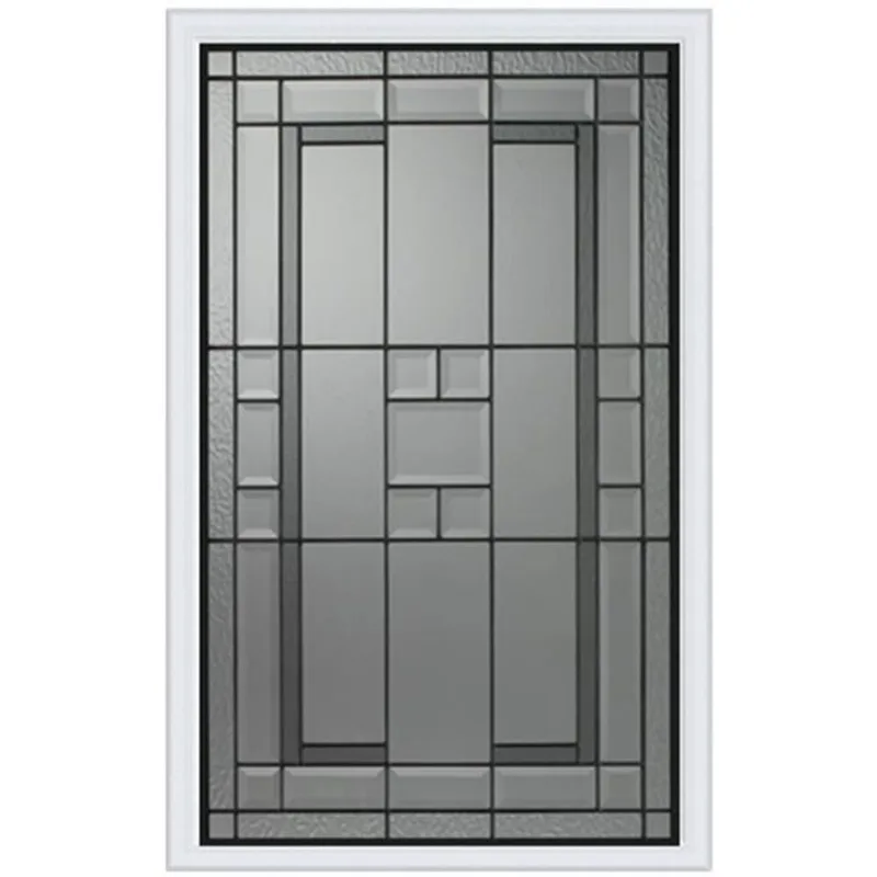 Trimlite Lexington Decorative Doorlite in Full Lite 23 x 37-in with Patina Caming