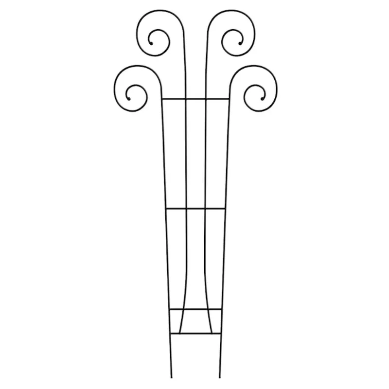 VALU+ Small Decorative Garden Trellis 24-in in Black Metal