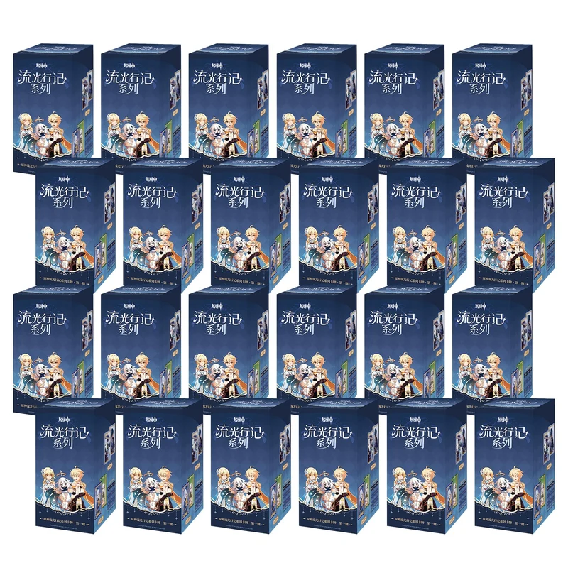 Genshin Impact Glowing Travelogue Card Series Case | 24 Boxes