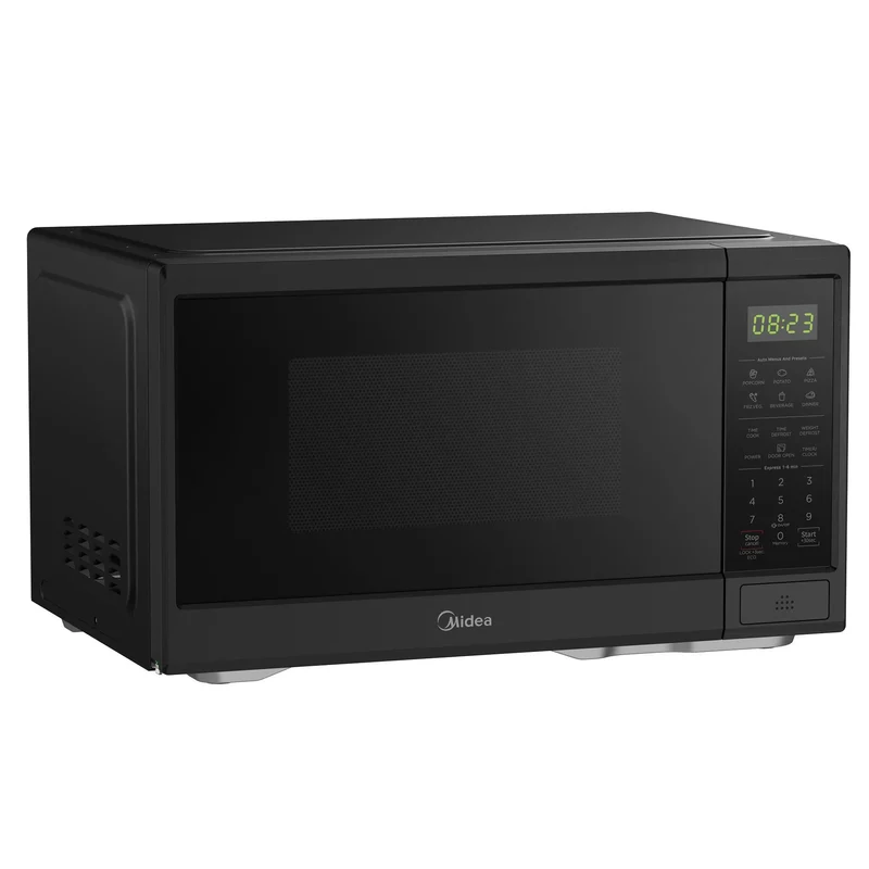 Midea 1.1 cu. ft. Countertop Microwave Oven, 1000W, Small Microwave for Apartment, Dorm, Kitchen (Black) Open Box