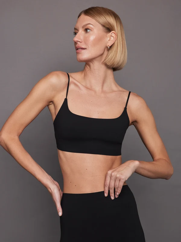 Bella Bonded Bra - Black Black / XL