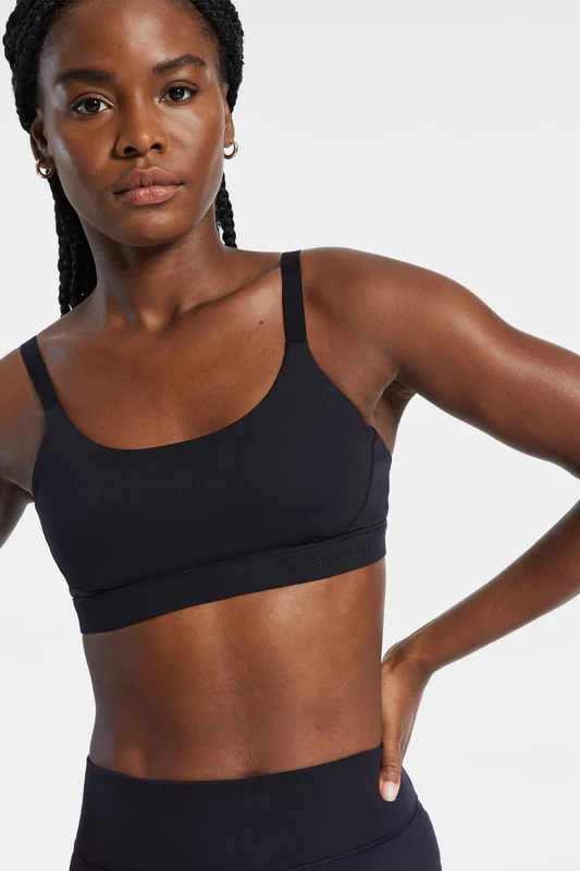 Flow Low Impact Bra - Black Black / XS