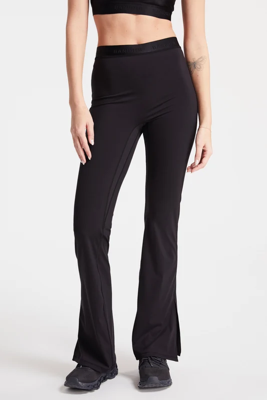 Sport Logo Slit Legging - Black Black / S