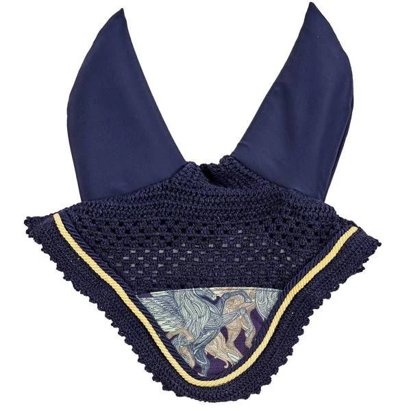 Ovation Altitude Print Soundless Ear Bonnet Blue Whimsical Horses / Pony