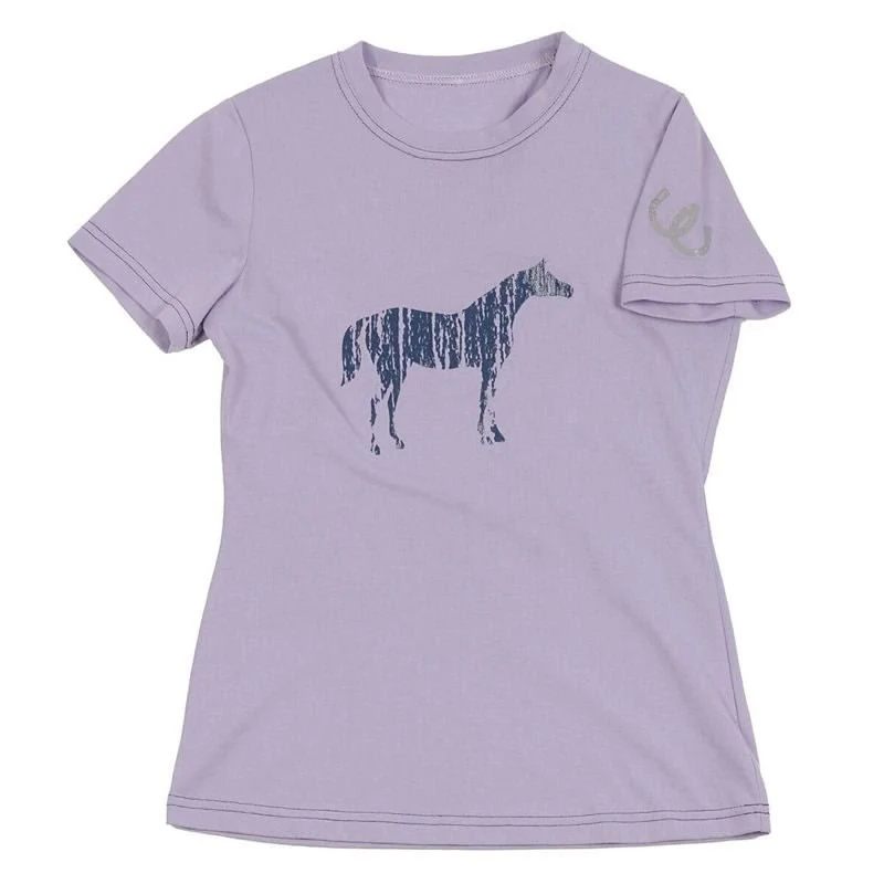 EquiStar Childs Graphic Tee Violet / Medium