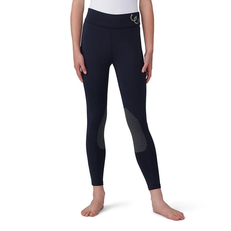 Equistar Childs Performance Tights Midnight/Fruit Punch / Large