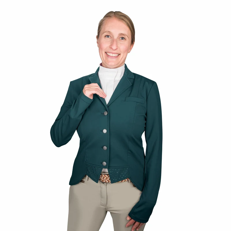 Ovation Dressage Shine Show Coat Deep Teal / 4