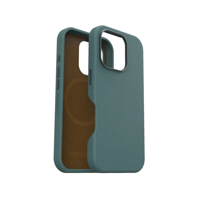 OtterBox Symmetry Cactus Leather Phone Case for iPhone 16 Pro - Green - Green Phonnic