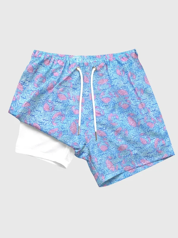 Bermies Boys' Ocean Crabs Swim Trunk 7 / OCEAN CRABS