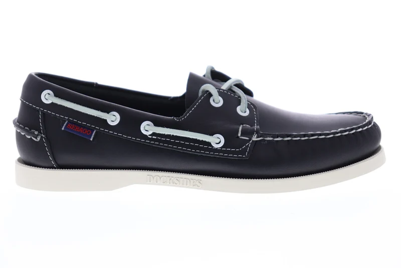 Sebago Portland Docksides Mens Blue Narrow Loafers & Slip Ons Boat Shoes 12.5