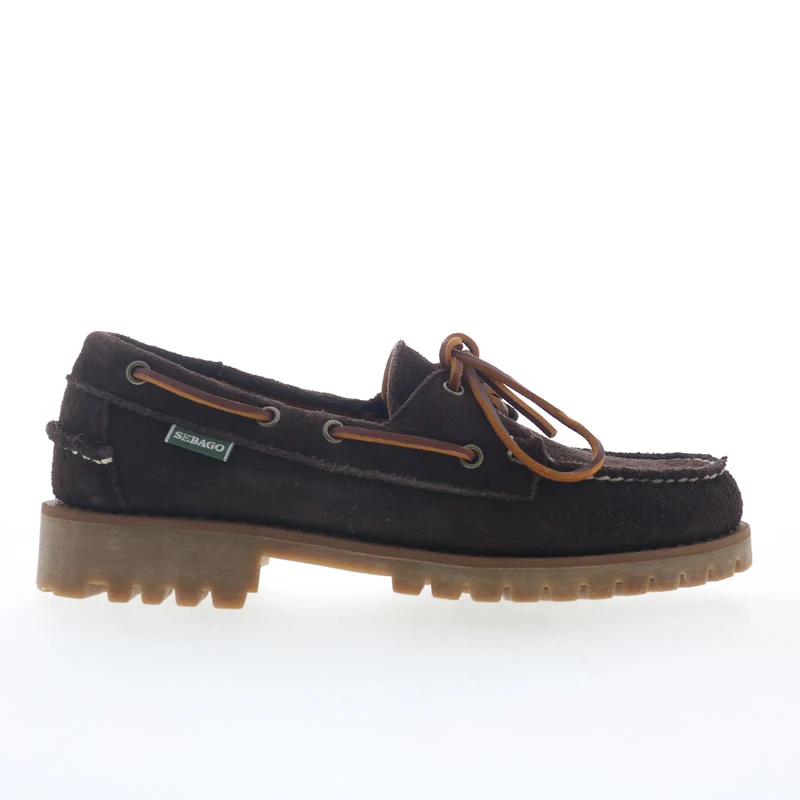 Sebago Ranger Suede Mens Brown Suede Loafers & Slip Ons Boat Shoes 13