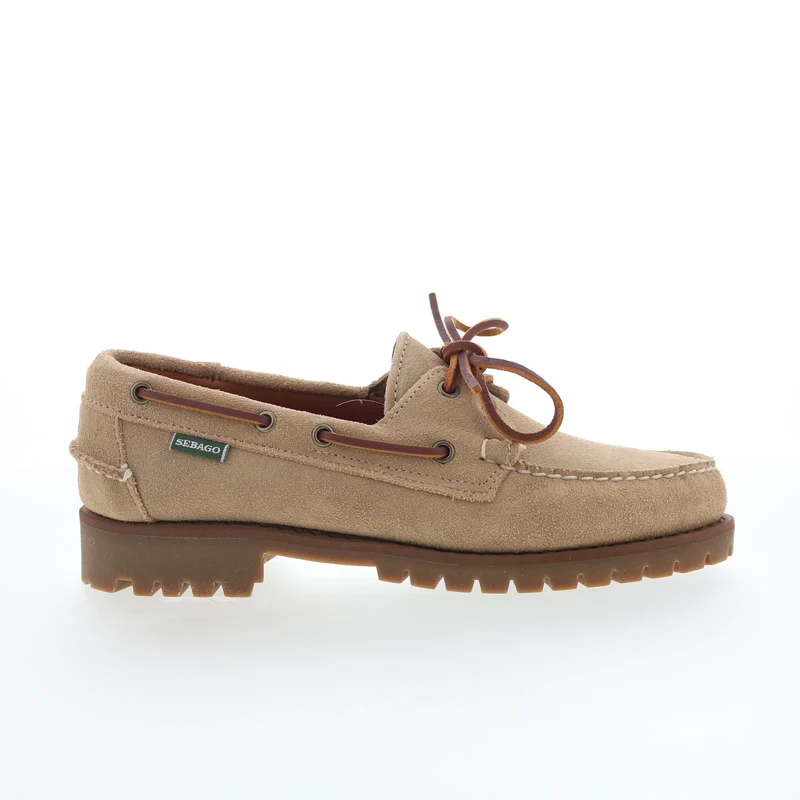 Sebago Ranger Suede 771238W-906 Mens Beige Loafers & Slip Ons Boat Shoes 8