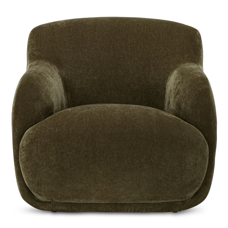 Moe's Home Collection - Stevie Lounge Chair - FO-1001 Green / 35" X 34.25" X 32.3"