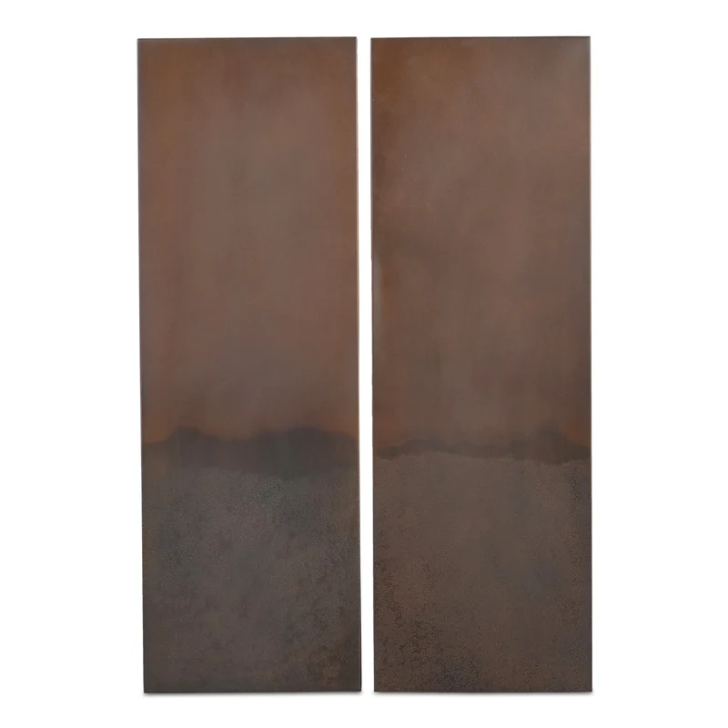 Moe's Home Collection - Smith Wall Decor Bronze-Set of Two - QJ-1028-50 Brown / 24" X 1.5" X 31"