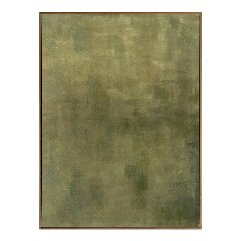 Moe's Home Collection - Enamor Framed Painting Olive - JQ-1054-16 Multicolor / 36" X 1.75" X 48"
