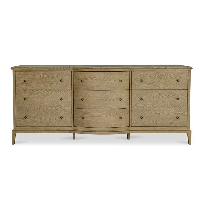 Moe's Home Collection - Sadie 9 Drawer Dresser Brown - VL-1101-03 Brown / 78.75" X 20" X 30"
