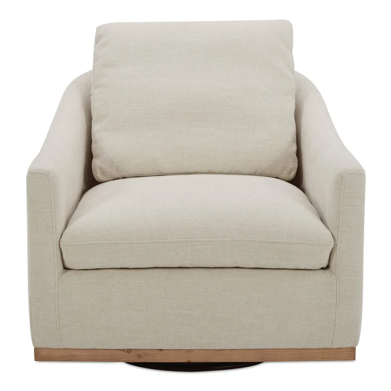 Moe's Home Collection - Linden Swivel Chair Soft Beige - KQ-1029-34-USA Beige / 33" X 34" X 28.35"