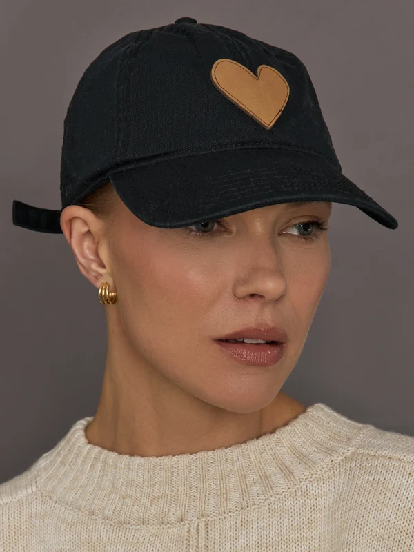 KR Imperfect Heart Hat - Black Brown Black Brown / O/S