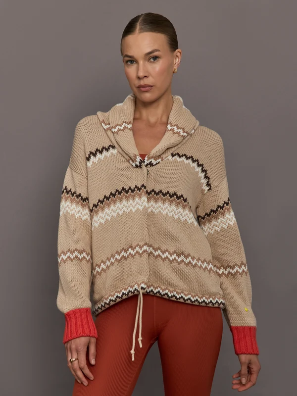 Shawl Collar Ker-isle Cardigan - Multi Multi Multi / XS