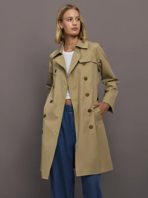 KR Trench Coat - Khaki Kha Khaki Kha / XS