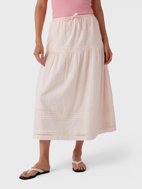 Kerri Rosenthal Women's Vacance Pintuck Skirt XS / SUGAR PINK