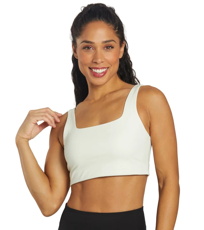 Girlfriend Collective Paloma Bra Artichoke / L