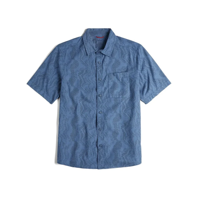 Men's Desert Shirt Short Sleeve Stone Blue River Bed / S