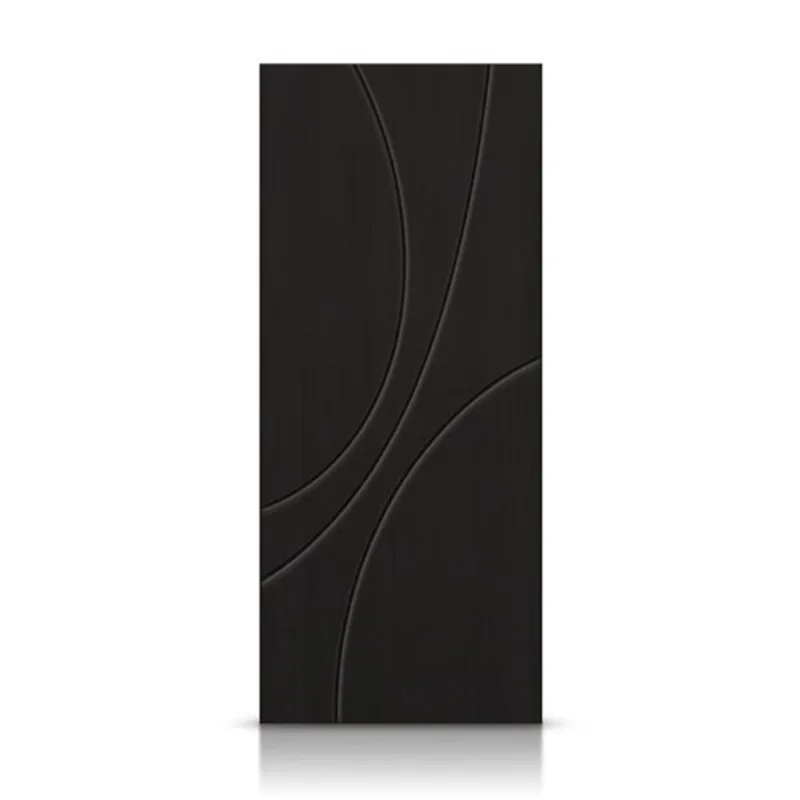 CALHOME 30 x 84-in Black Painted Composite MDF Interior Hollow Core Slab Door