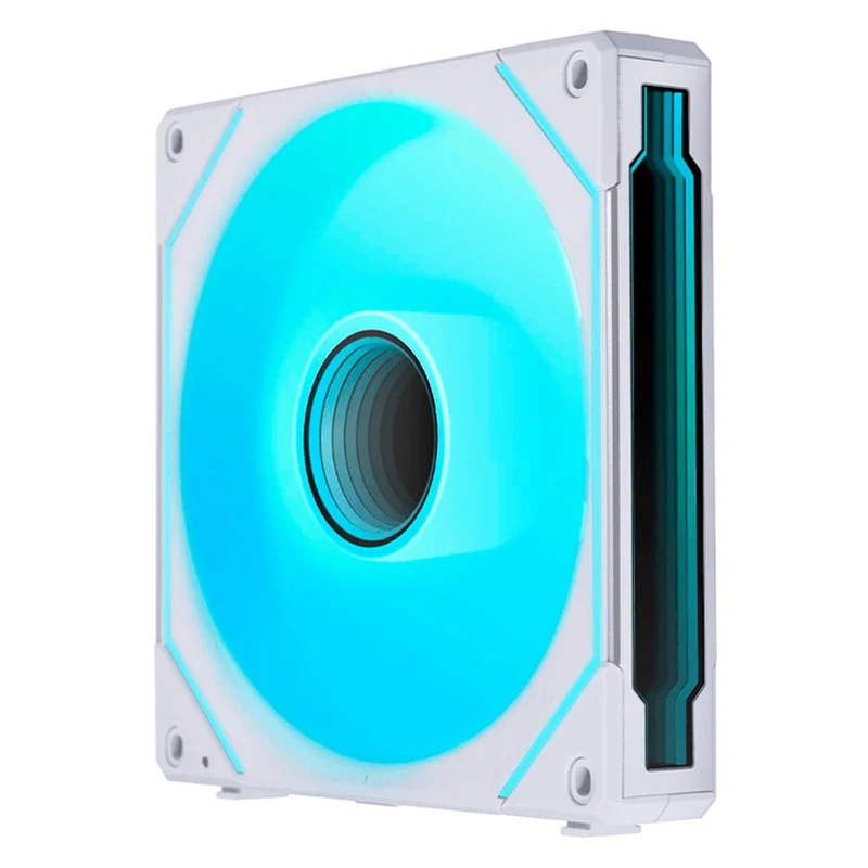 Lian Li 14RSLIN1W UniFan SL Infinity 140mm Reverse Blade ARGB PWM Fan (White) Centre Com