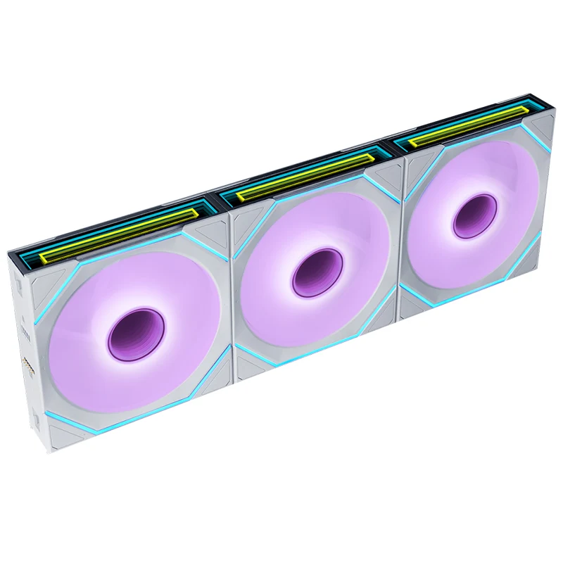 Lian Li Uni Fan SL Infinity Flex 2.4GHz Wireless 120mm ARGB Fan 3 Pack - White (12SLIN1F3W) Centre Com