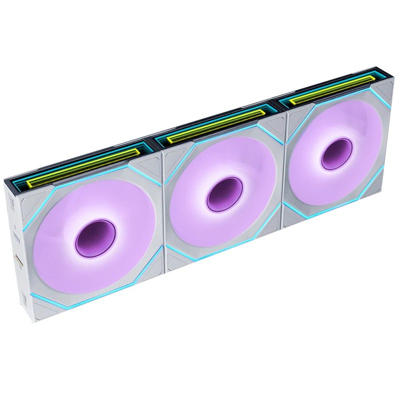 Lian Li Uni Fan SL Infinity Flex 2.4GHz Wireless 120mm Reverse Blade ARGB Fan 3 Pack - White (12RSLIN1F3W) Umart Online