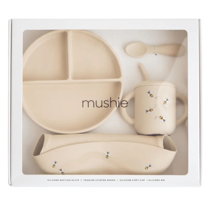 Kit Alimentação De Silicone Abelha Mushie