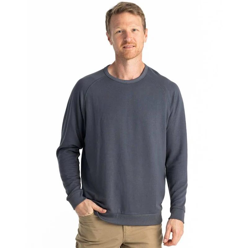 Free Fly Men's Bamboo Lightweight Fleece Crew STORM CLOUD / XXL