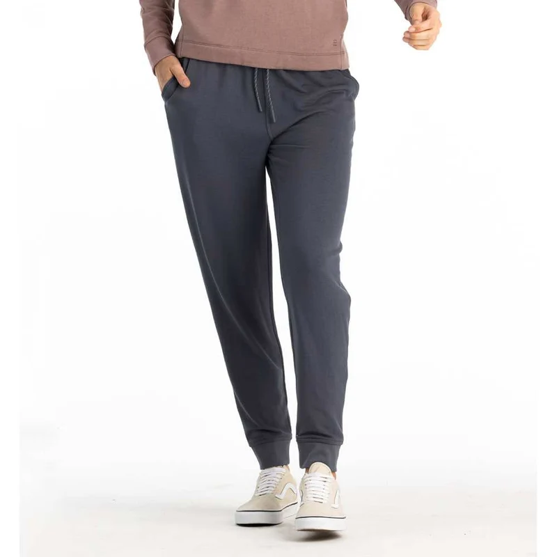 Free Fly Women's Bamboo Lightweight Fleece Joggers STORM CLOUD / LARG