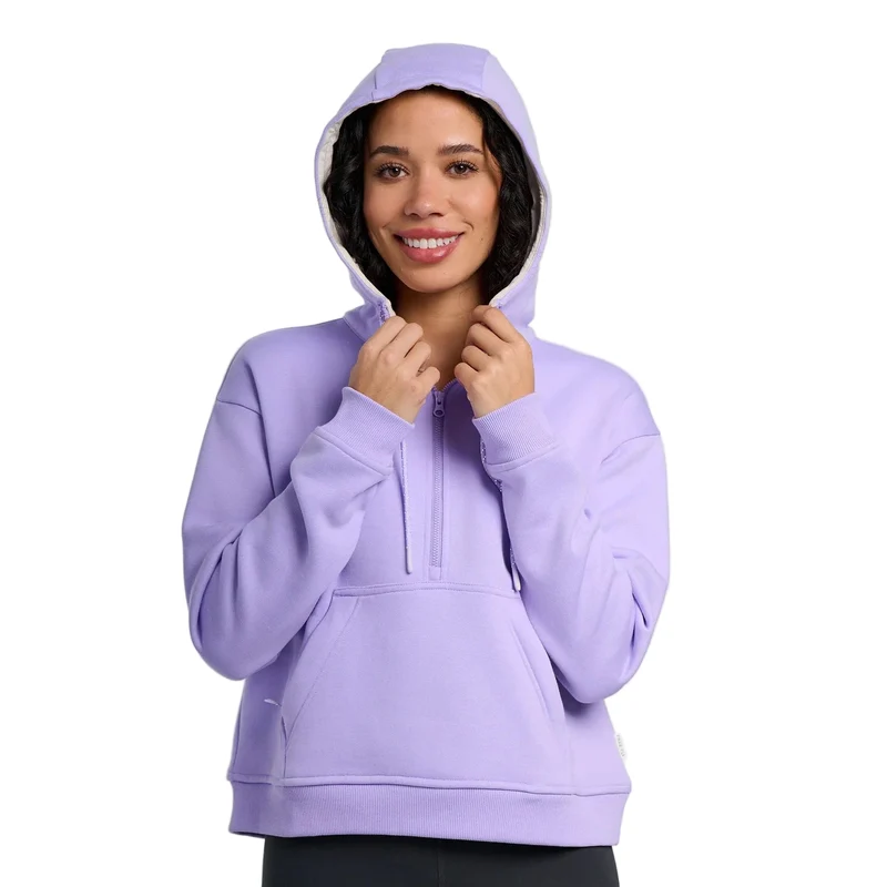 Free Fly Women's Northcoast Fleece Anorak BRIGHT LAVENDER / MED